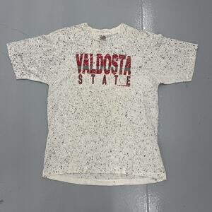 Vintage 90s Valdosta State University White Speckled T-Shirt